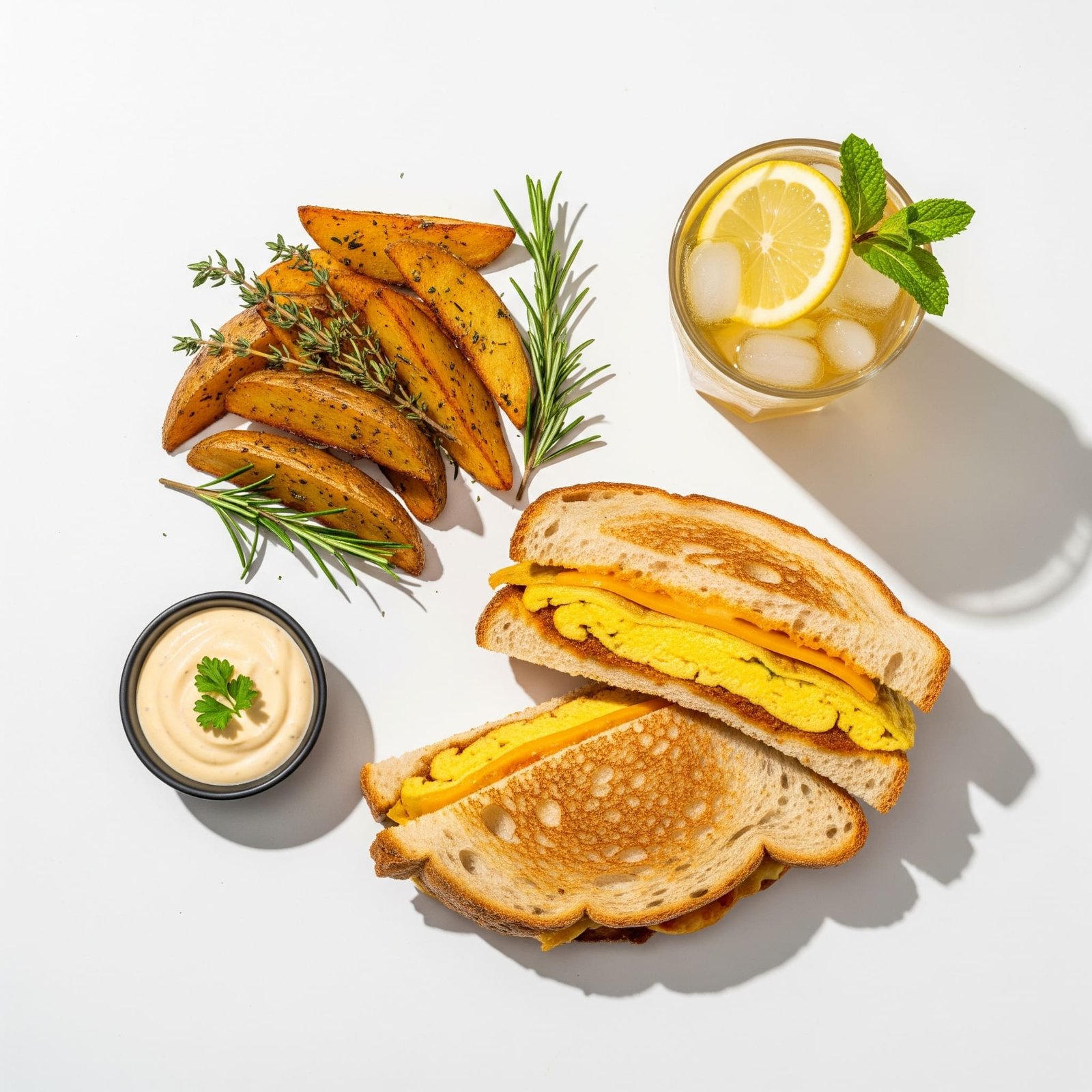 Masala Omelet & Cheese Toastie