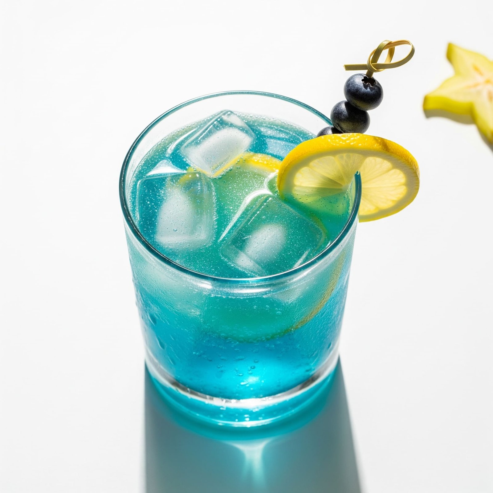 Sparkling Blue Ocean Mocktail